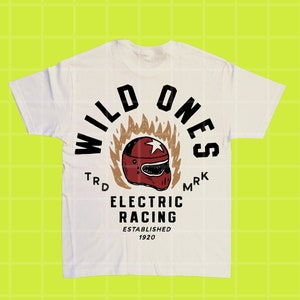 Wild Ones Racing PNG Grunge Edgy Design File, POD Sublimation Design, Trendy Aesthetic Power Design File image 2