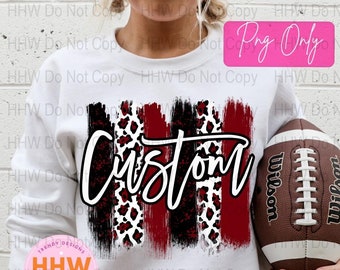 Custom School Mascot School Spirit Team Shirts Custom School Spirit For Shirts Highschool Football Preppy Mascot Custom Team Mascot PNG