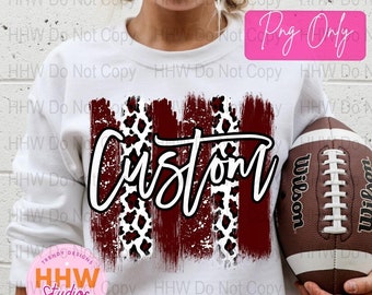Custom School Mascot School Spirit Team Shirts Custom School Spirit For Shirts Highschool Football Preppy Mascot Custom Team Mascot PNG