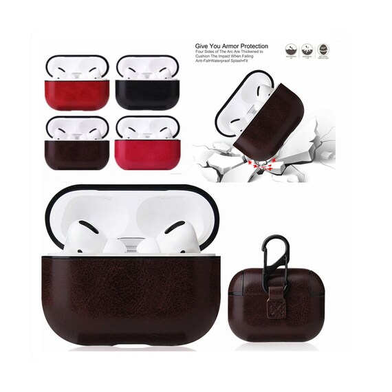 For Airpods 3rd generation Pro 2/1 Retro Leather Shockproof Airpods Case  Cover