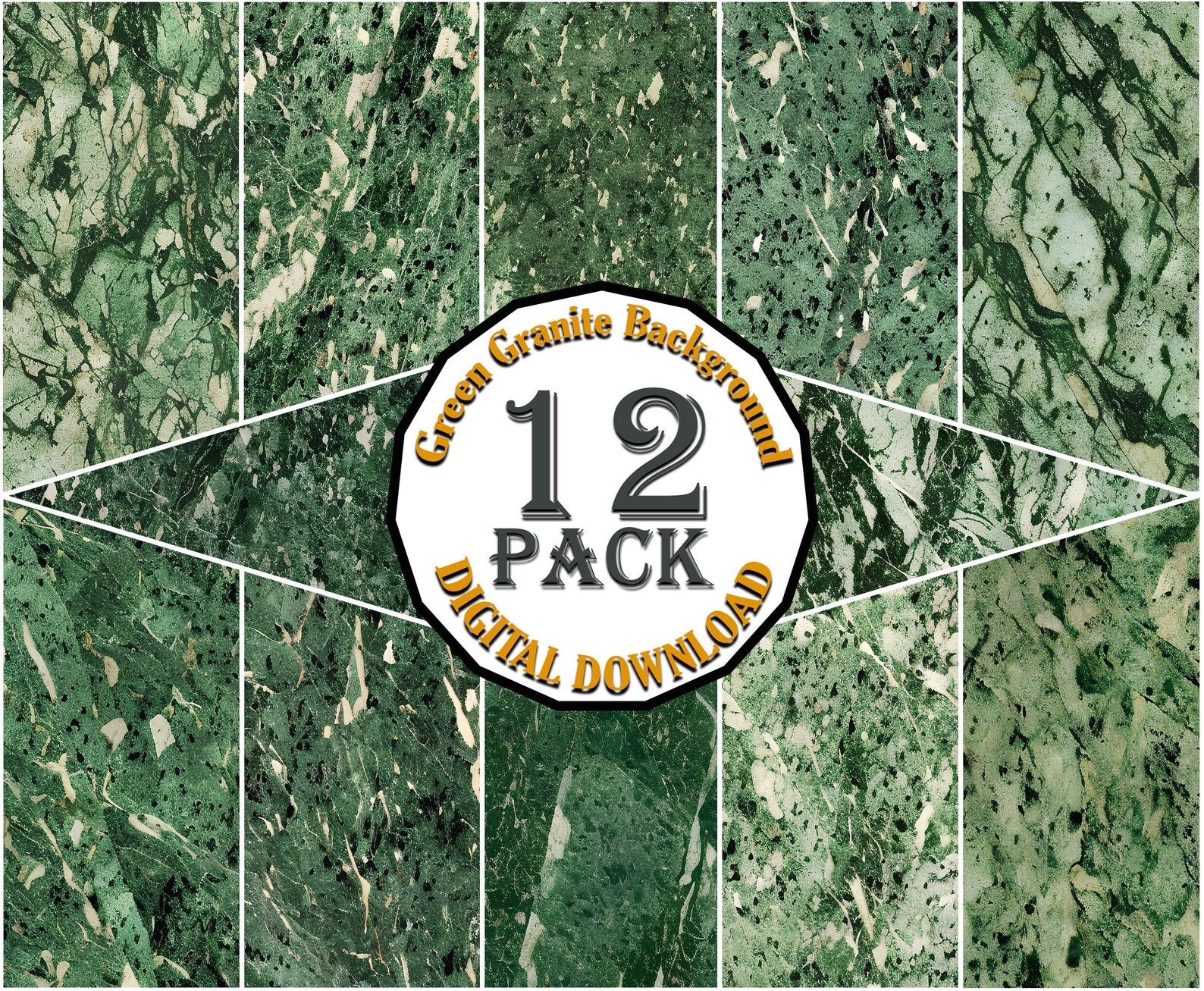 Green Granite Texture Backgrounds 12 Pack Digital Download - Etsy