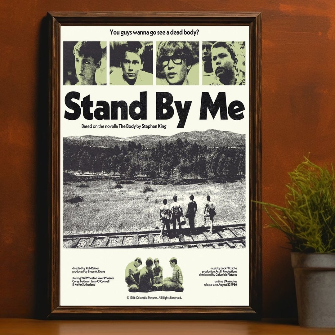 Stand by Me Poster Mid Century Modern Movie Poster TV Series Etsy