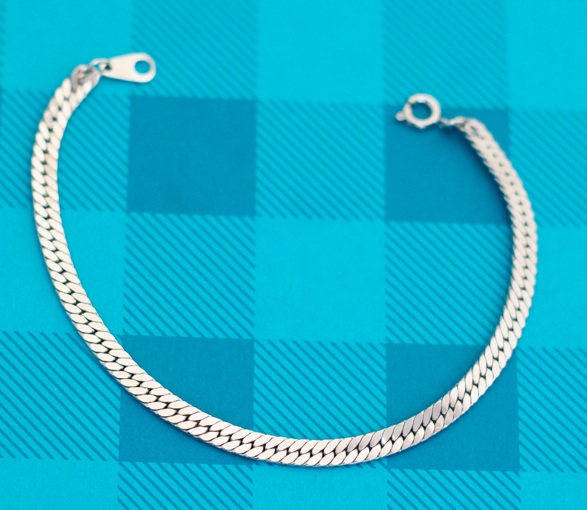 アクセサリー Vintage silver925 chain bracelet Vintage 925 Sterling Silver Twist Rope Chain Bracelet for