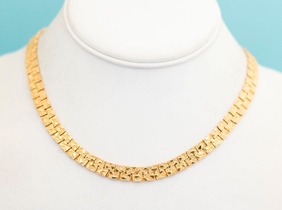 ハーリップトゥ Square Chain Necklace 14k Solid Yellow Gold
