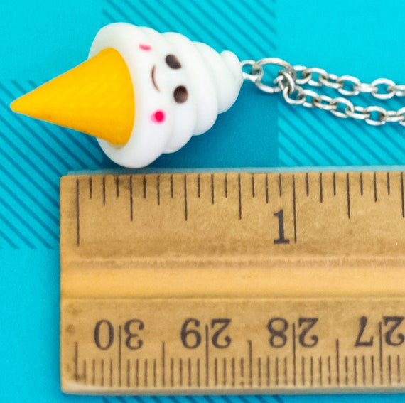 16 inch, Vintage Ice Cream Cone Cute Emoji Choker… - image 3