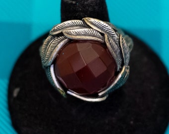 「*」様 10's〜 SWEET-ORR&CO.-Ring ヴィンテージ LEONARD MARTZA - NATIVE AMERICAN ZUNI SILVER MOSAIC INLAY RAINBOW