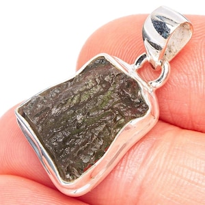 Moldavite pendant handmade moldavite raw pendant tektite moldavite pendant natural green moldavite pendant gemstone pendant