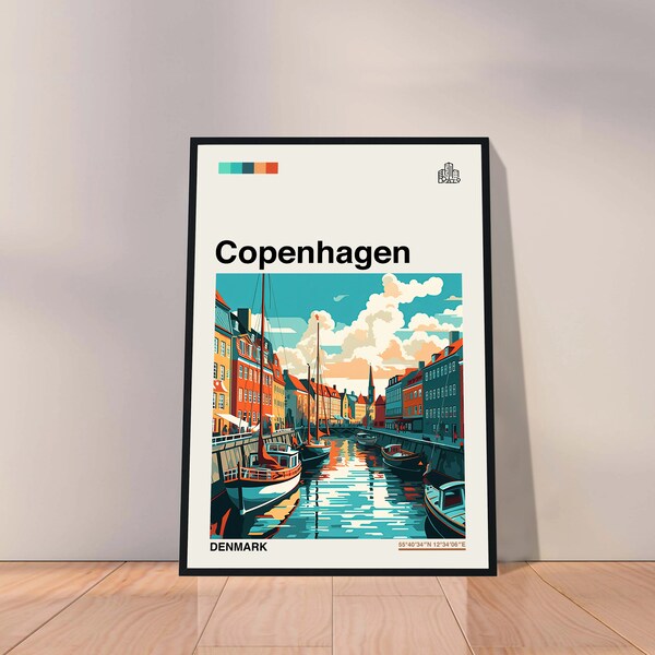 Copenhagen Poster - Etsy