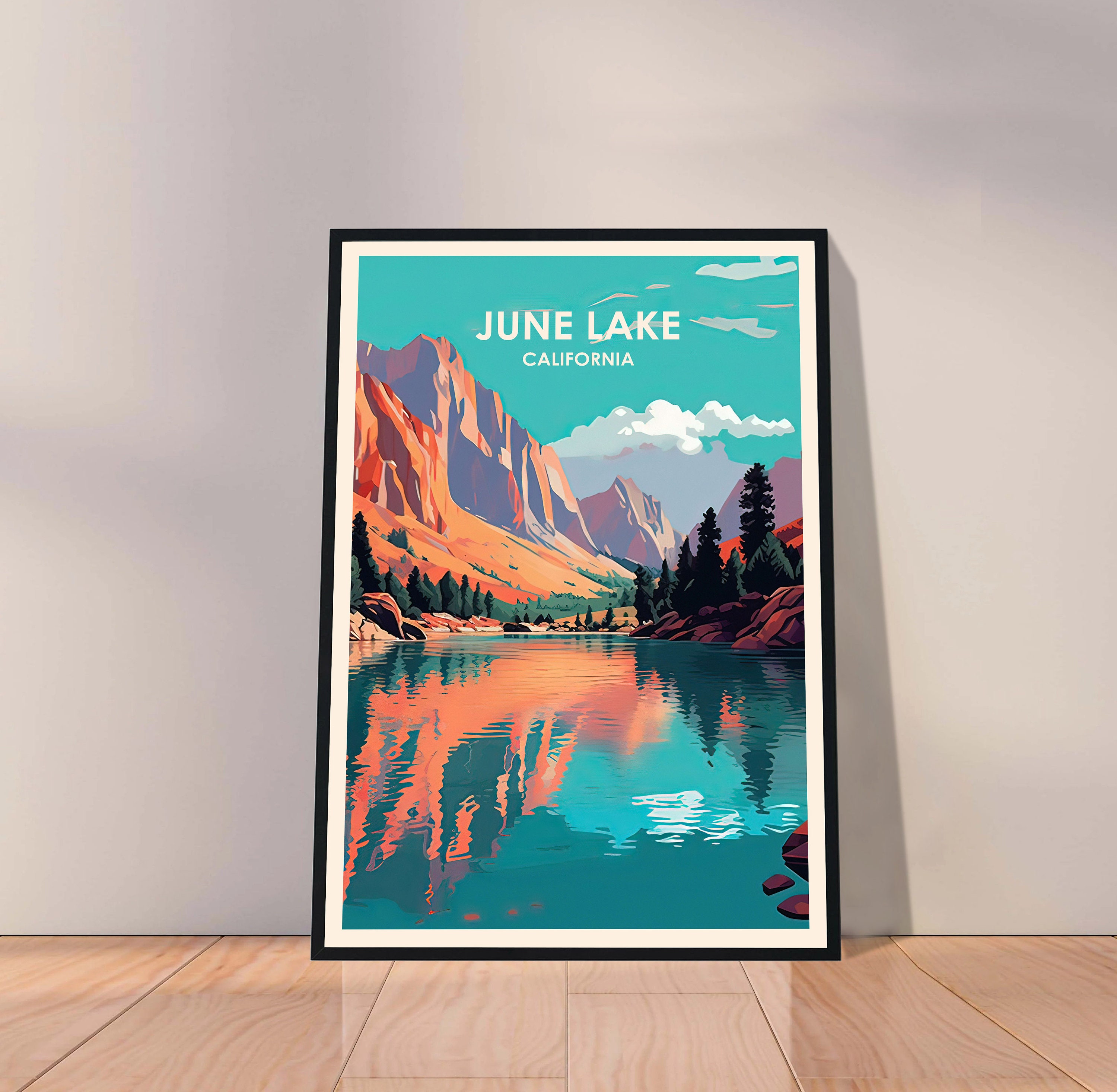 June Lake Poster California Poster June Lake Print June Etsy