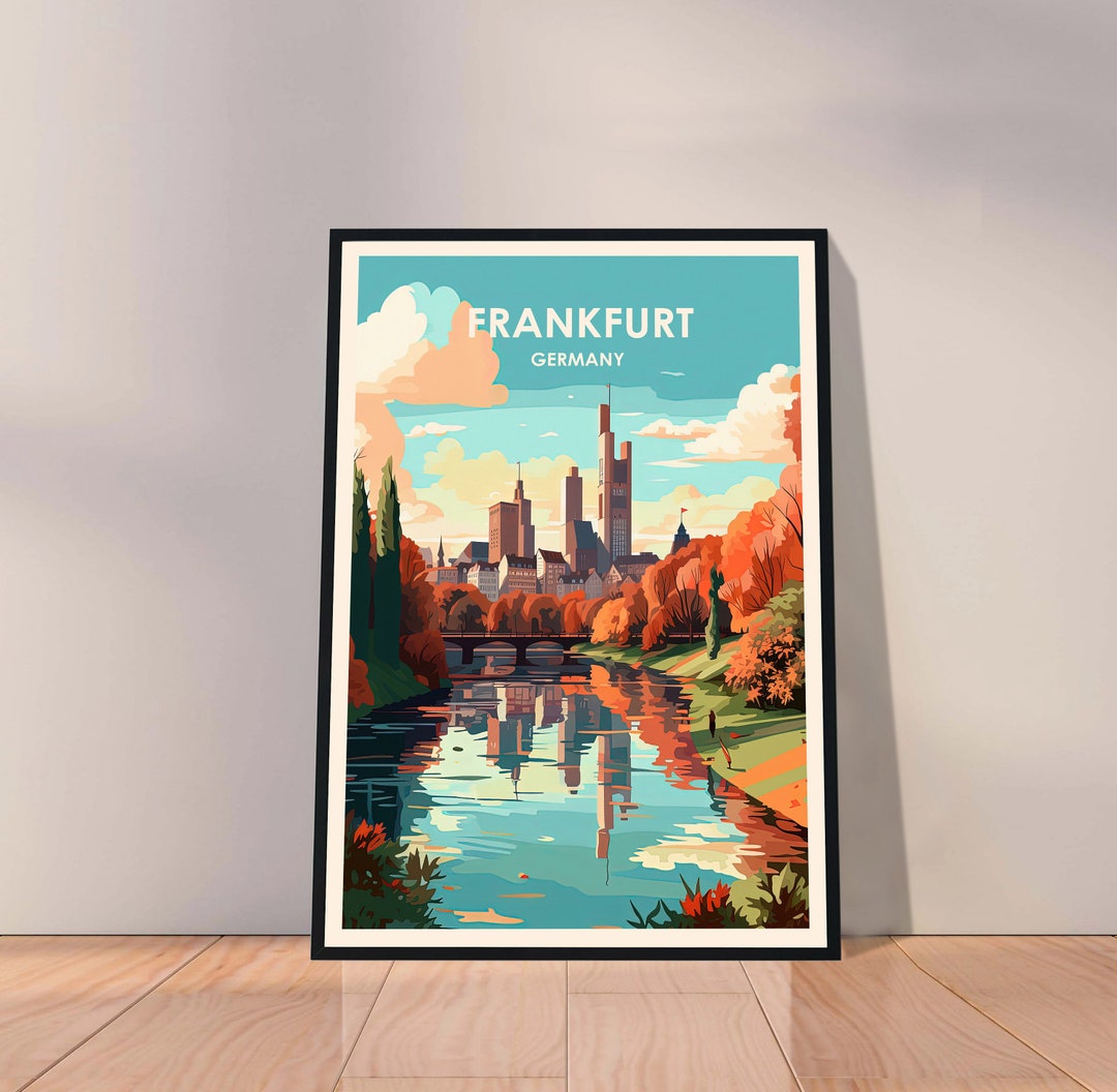 Frankfurt Poster Germany Poster Frankfurt Print Frankfurt - Etsy