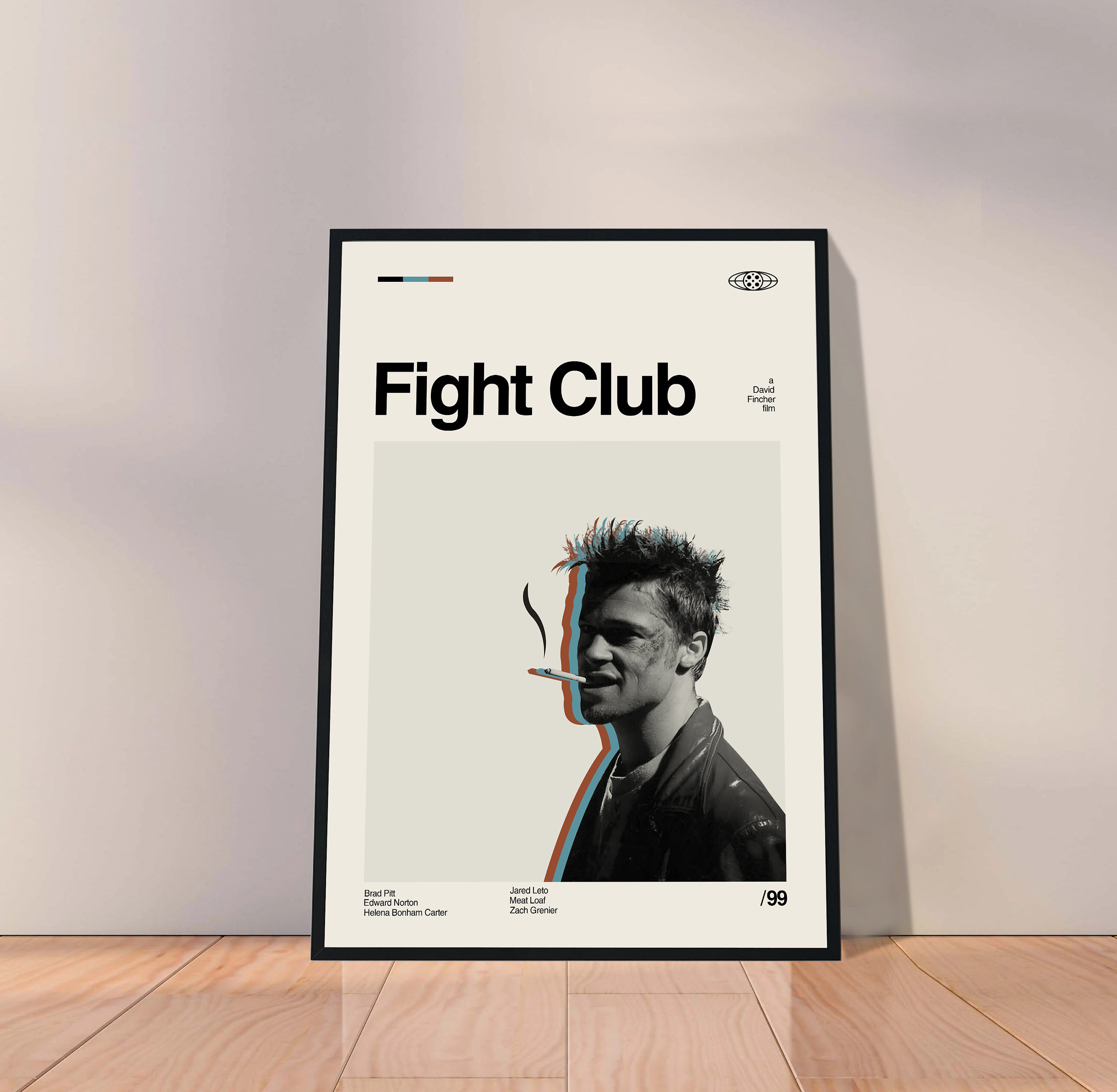 Discover Fight Club Poster - Movie Poster - Retro Modern Art - Minimalist Art - Vintage Poster, No Frame