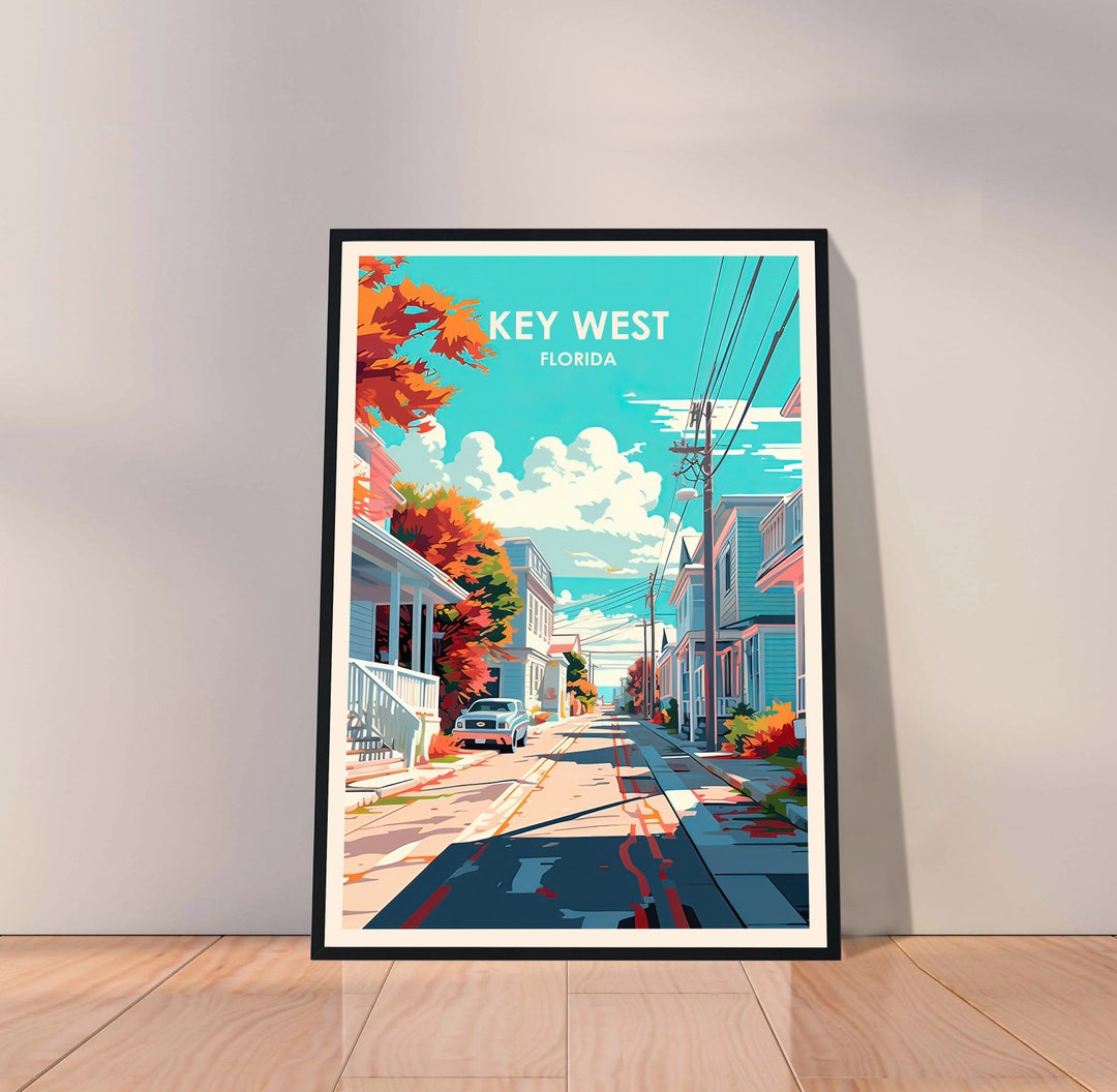 Key West Poster Florida Poster Key West Print Key West Etsy