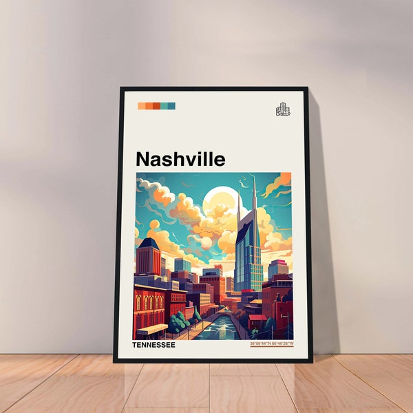 Nashville Poster Etsy