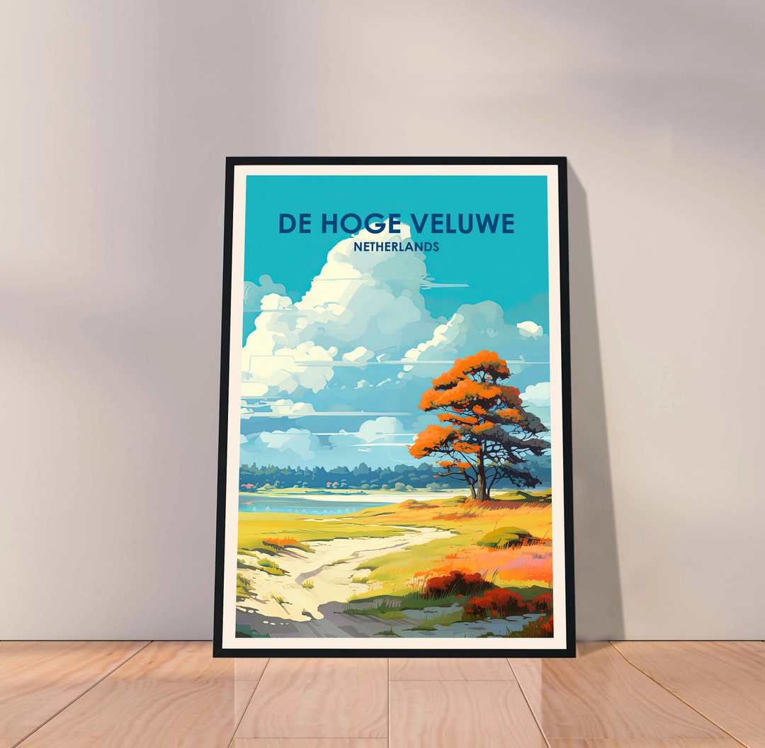 Hoge Veluwe Poster Netherlands Poster Hoge Veluwe Print Etsy
