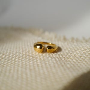 bague en or, bague réglable et étanche, bague bohème, bague épaisse