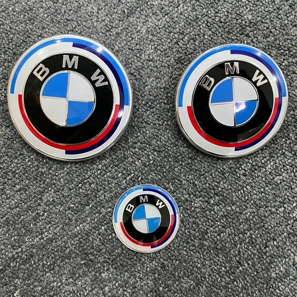 Bmw 50th Anniversary Steering Wheel Badge Etsy Hong Kong