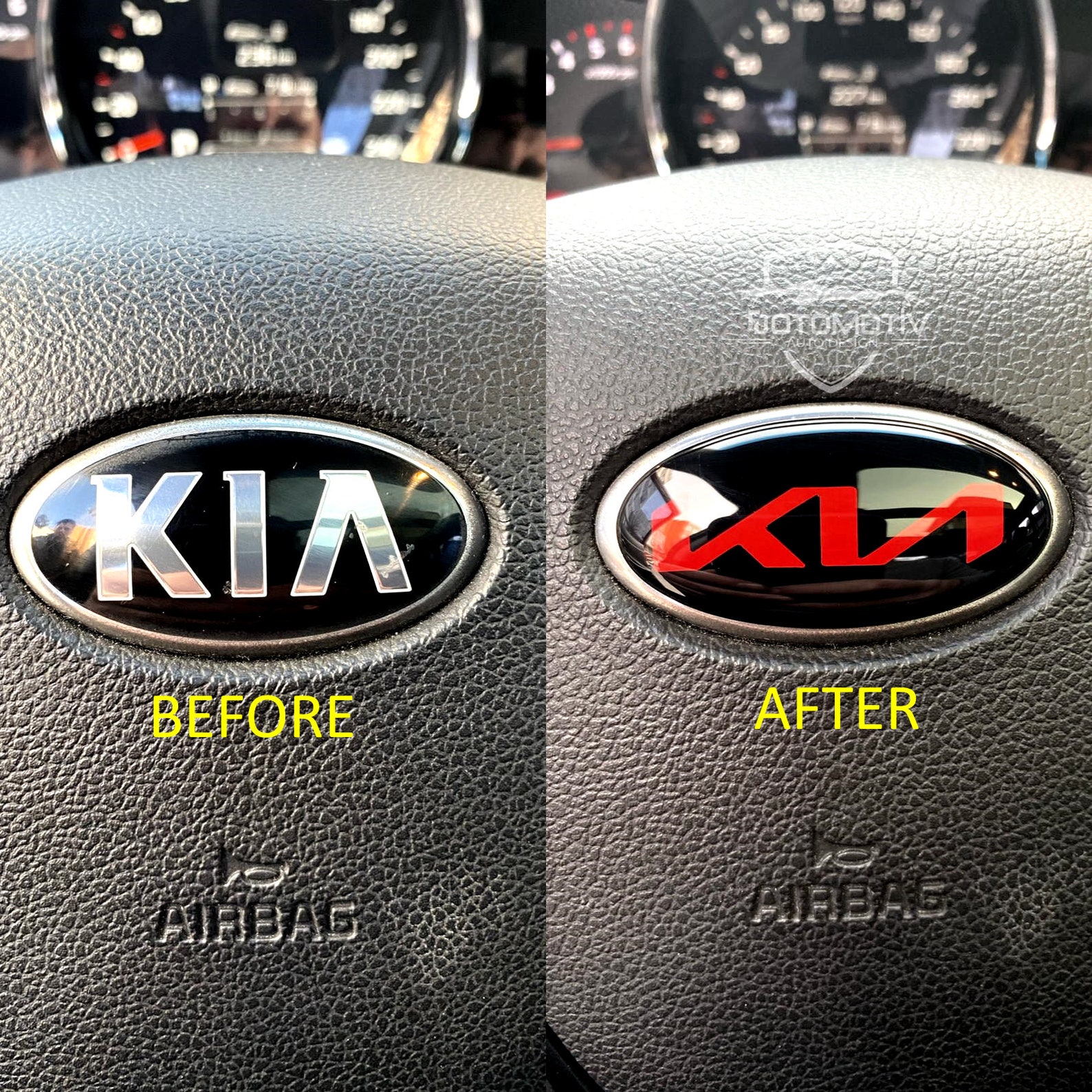 3D KIA Emblem Overlay New Logo Full Set Front Back Etsy