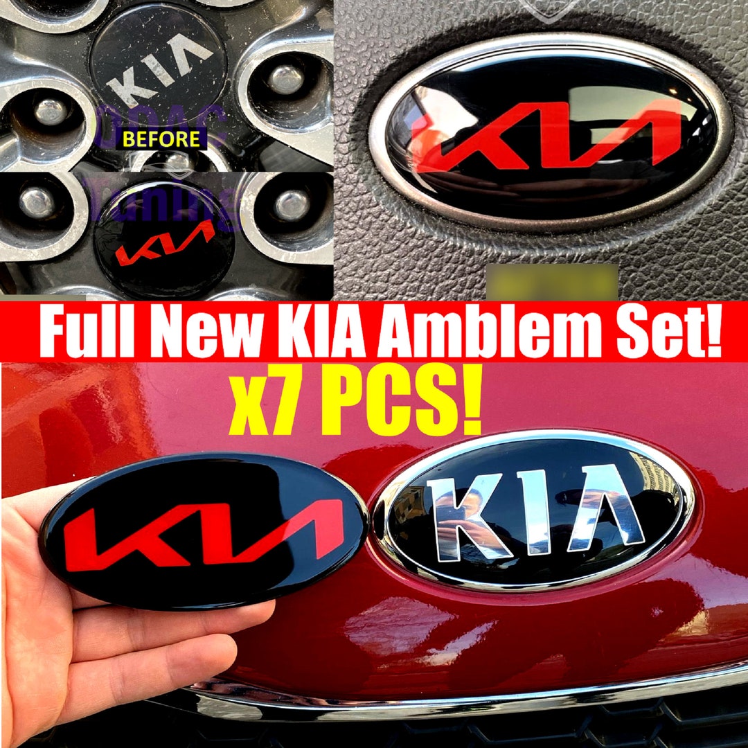 3D KIA Emblem Overlay New Logo Full Set Front Back Etsy UK