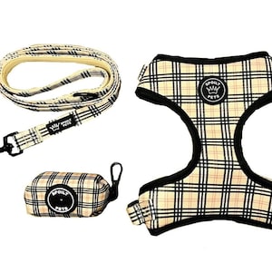 Beige Plaid Look Bundle Set
