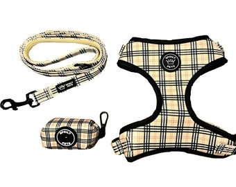 Beige Plaid Look Bundle Set