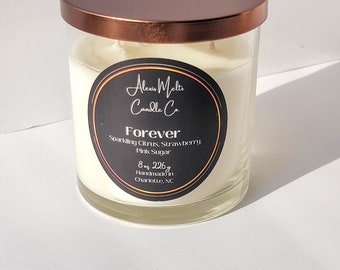 Forever Candle, Handmade With Luxury Coconut Wax, Home Decor, Gift