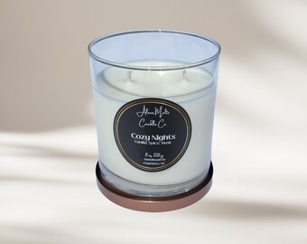 Cozy Nights Candle, Handmade With Luxury Coconut Wax, Home Decor, Gift