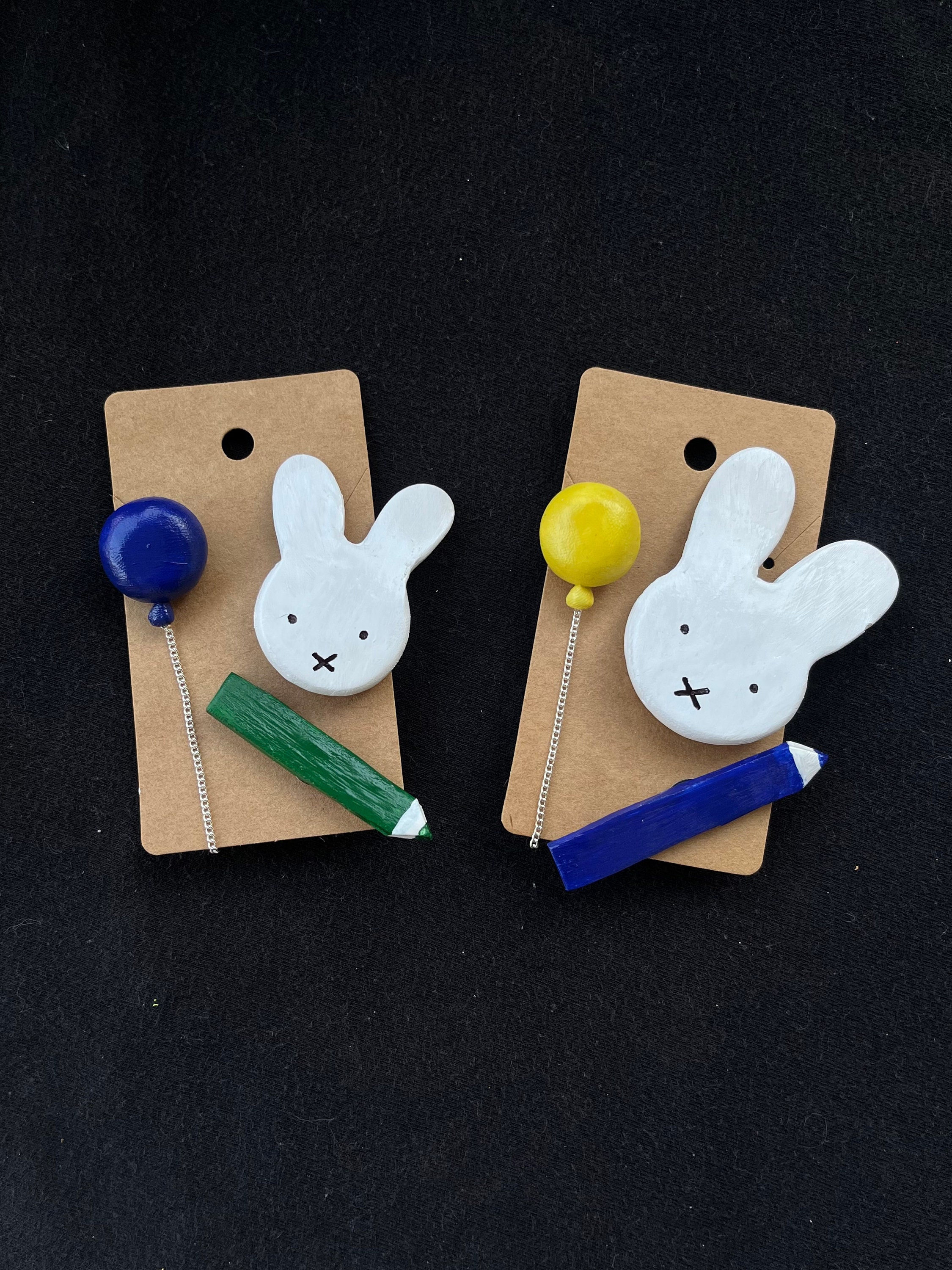 JAPAN Miffy Rabbit Brown Clear Pen Pouch Case Pencil School Storage Bag  Purse