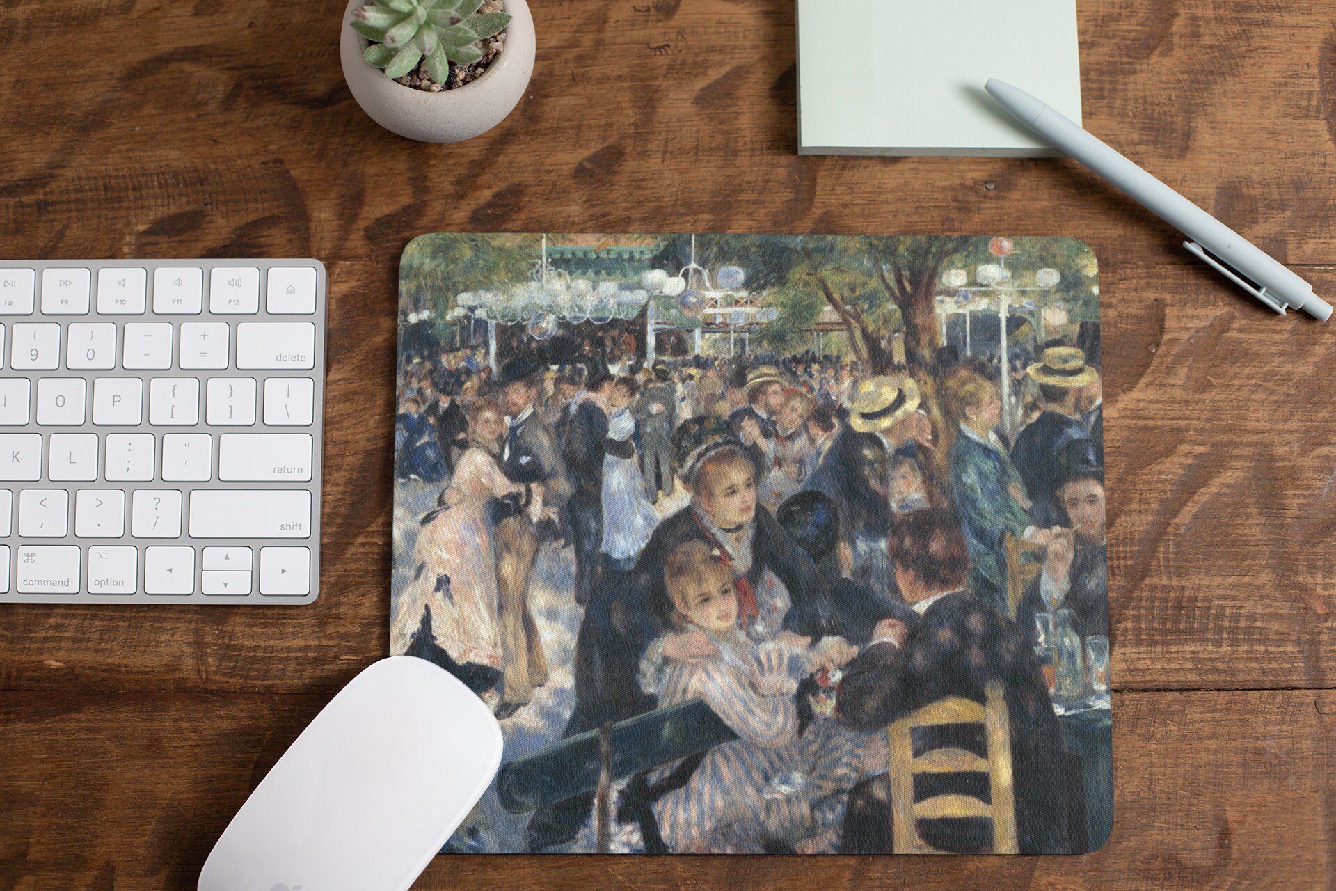 Renoir Mousepad. French Art Mouse Pad. Pierre-auguste Renoir, Le Moulin De La Galette. Art Mousepad. French Impression Mousepad - View #10