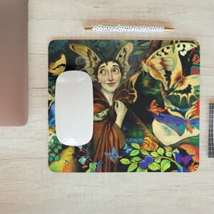 Tapis de souris fée papillon