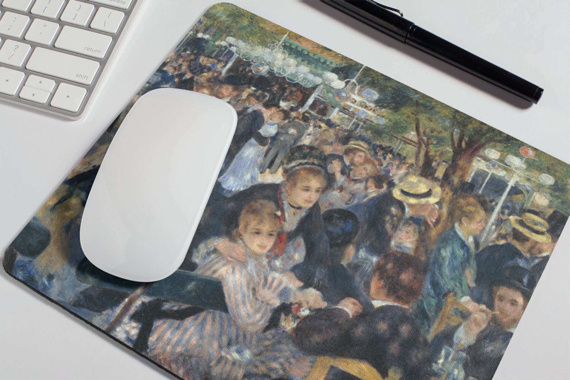 Renoir Mousepad. French Art Mouse Pad. Pierre-auguste Renoir, Le Moulin De La Galette. Art Mousepad. French Impression Mousepad - View #7