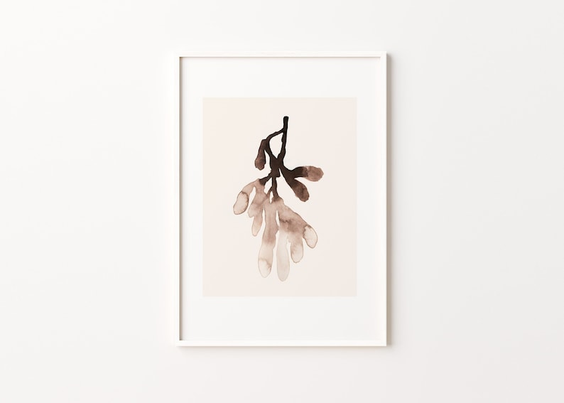 PRINTABLE Minimal Wall Art Hand Painted Original Wall Art Botanical ...