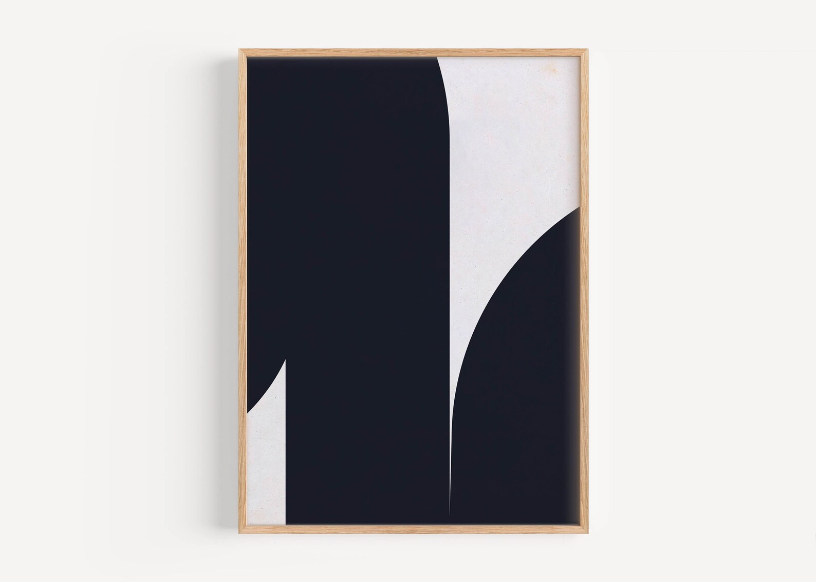 Black and White Minimal Art Print | Contemporary Minimalist Geometric ...
