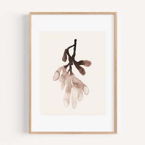 PRINTABLE Minimal Wall Art | Hand Painted Original Wall Art Botanical ...