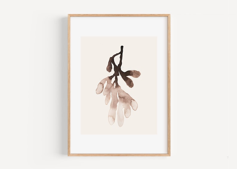 PRINTABLE Minimal Wall Art Hand Painted Original Wall Art Botanical ...