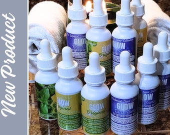 Botanical Face Serum, Glow Skin Elixir, Natural Anti-Aging (2oz)