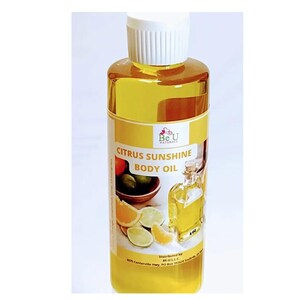 Citrus Sunshine Body Oil -4oz, Hydrating and Intensely Moisturizing, Quick Absorption, All Natural Ingredients, Essential Oil Infused
