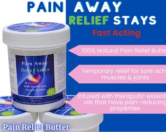 Natural Pain Relief Butter, Topical Herbal Ointment (4oz)