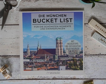 Munich Bucket List by memoriecation® - Votre guide de voyage à Munich avec carnet de voyage intégré - Le cadeau parfait à Munich