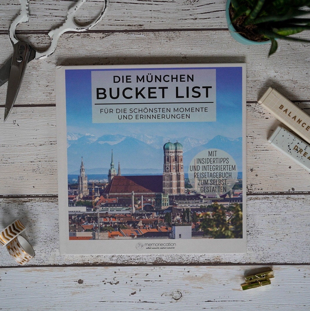 Munich Bucket List by memoriecation® - Your Munich travel guide with integrated travel diary - The perfect Munich gift