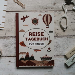 Diario de viaje para niños - diario de vacaciones para pequeños exploradores - diario de vacaciones para niños, regalo de viaje para niños, actividad infantil de vacaciones