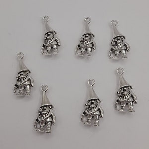 Garden dwarf charms, in lots of 10 or 20 charms