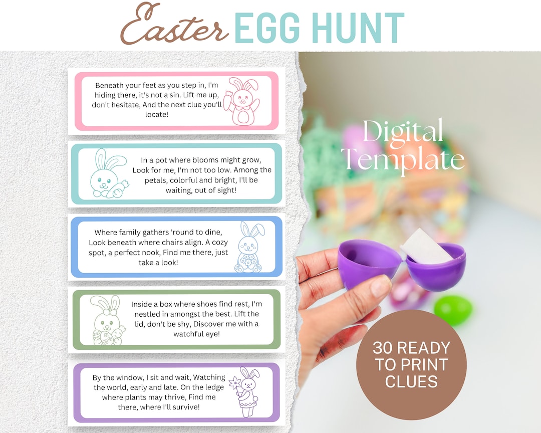 Vibrant Multicolor Easter Egg Hunt Kit - Pack Of 7 - Unique, & Fun Decoration, Celebrate In Style This Spring Season - Perfect For Easter Decorations, Kids & Adults Alike