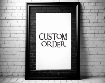 Custom-bestelling: gebruik deze alleen als we hiermee akkoord zijn gegaan