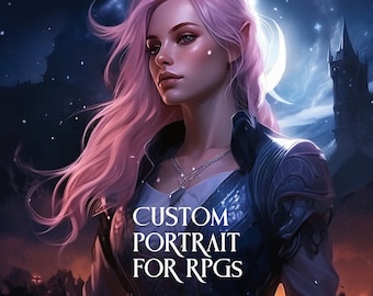 Custom Character Commission, Custom Portrait, Dungeons and Dragons Portraits, DnD Character Art, DnD Portrait, DnD Character Commission
