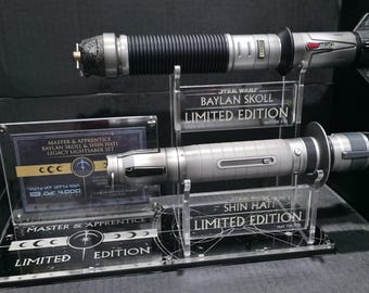 Suportes para sabre de luz - Edição limitada Master and Apprentice