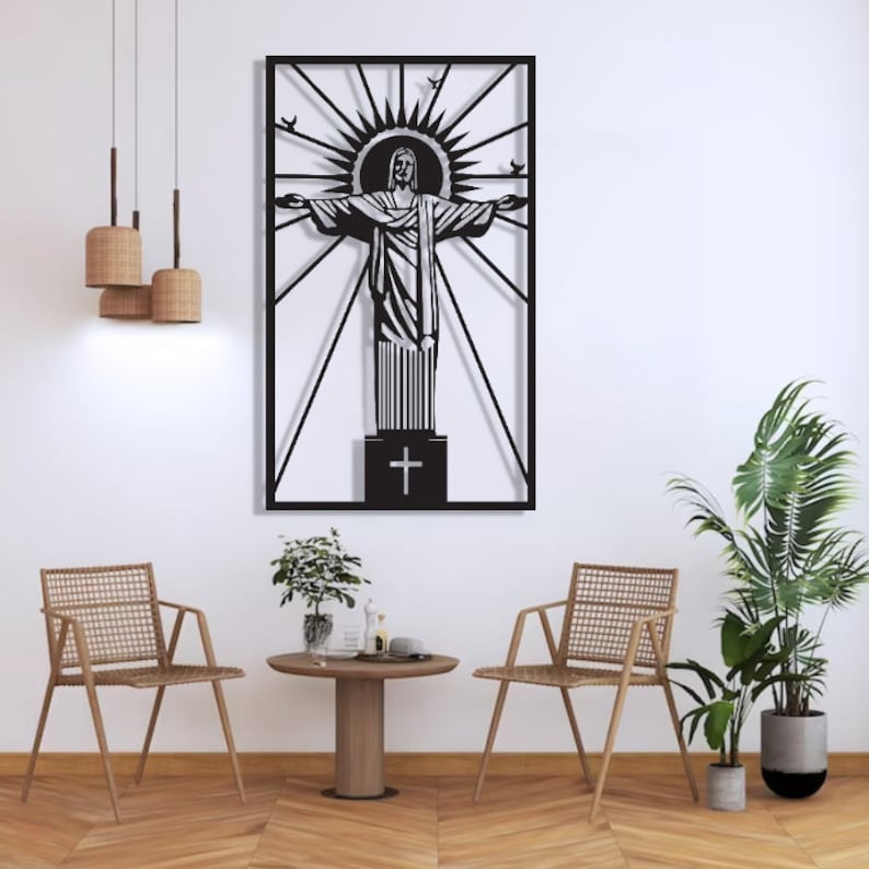 Jesus Christ Wall Decor Religious Artworks Christian Metal - Etsy