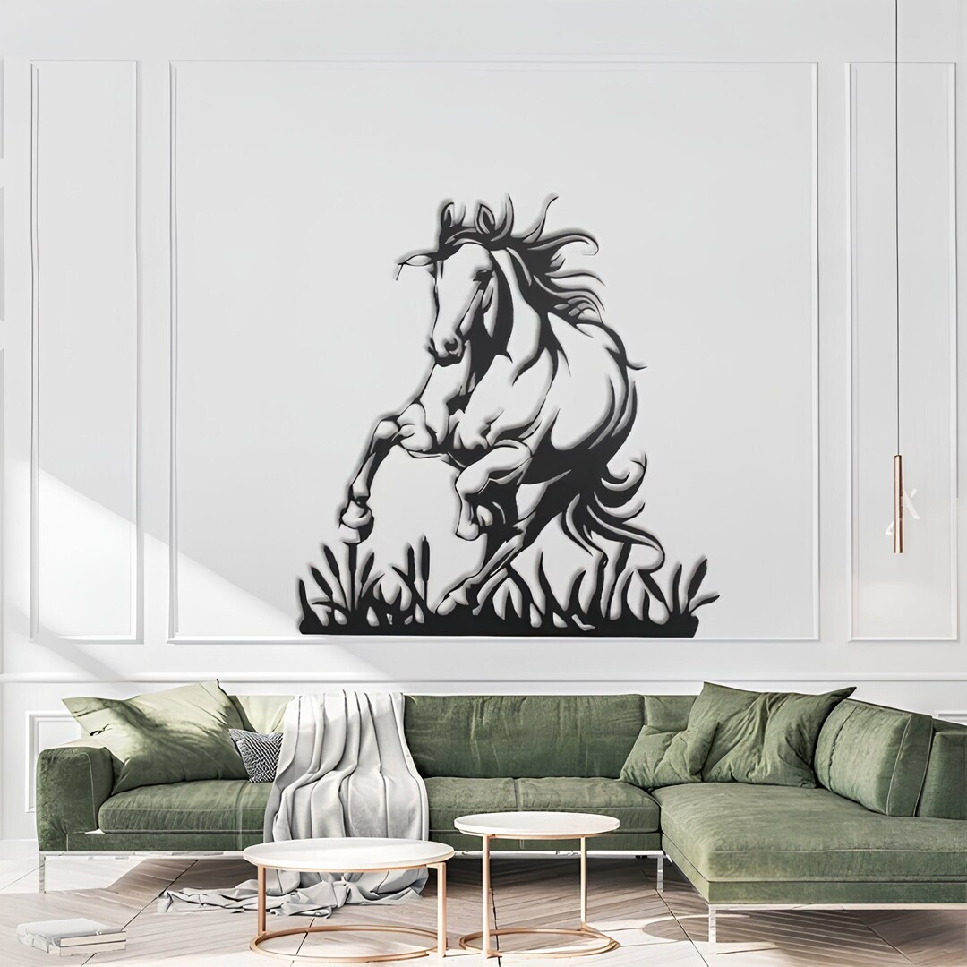 Horse Wall Decoration, Animal Metal Wall Art, Farmhouse Wall Decor