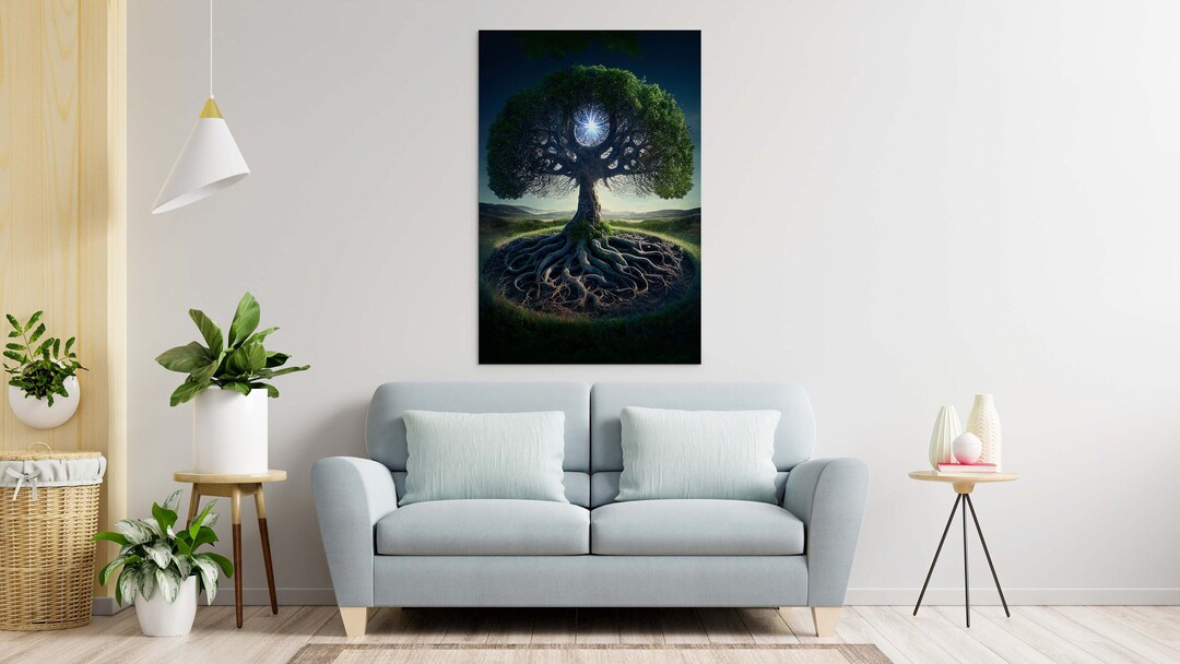 Yggdrasil Wall Art Yggdrasil Art Yggdrasil Tree Enchanted Etsy