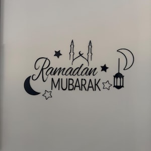 Ramadan Mubarak Wall Acyrlic Sign | Eid Mubarak Wall Sign | Ramadan decorations