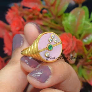 Etsy compass ring deals